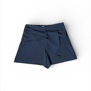 Trina Turk Navy Tie-Front Shorts (Size 4)